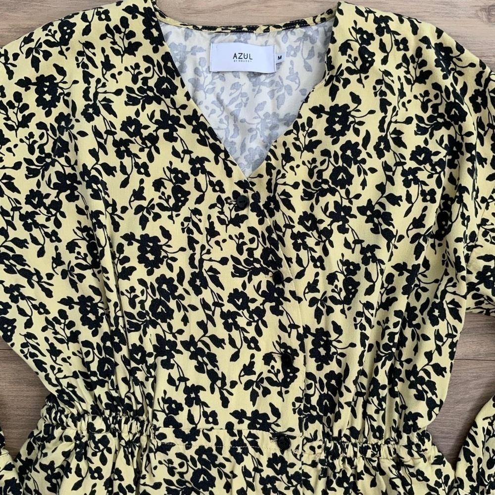 Azul By Moussy Yellow Floral Multi Dress - Picture 3 of 6